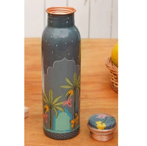 Antique Finishing Large Marketing <b>Copper</b> Water <b>Bottle</b> With Leak Proof Lead Adults <b>Drinking</b> Water Flowing <b>Copper</b> <b>Bottle</b> - Product Image 5