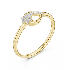 Anillo Minimalista de Diamante Cultivado en Laboratorio, Corte Brillante, Chapado en Rodio, Oro Amarillo de 18 Quilates, para Compromiso, Fiesta, San Valentín, Eventos Glamurosos, Uso Diario - Product Image 4