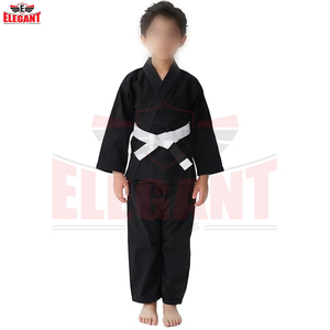 Black OEM ODM Customized Logo Karate Uniform Taekwondo Suit <b>Kids</b> Judo Gi With <b>Belt</b> Wholesale Rate <b>Kids</b> Martial Arts Uniform - Product Image 2