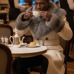 Manteau long en laine de qualité professionnelle pour homme, tissu standard, isolé, protection hivernale, garniture en fourrure, respirant - Product Image 6