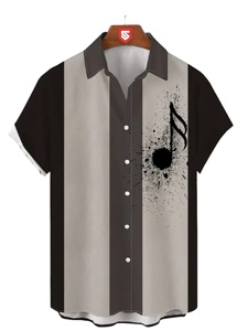Camiseta de Verano con Bolsillo, Manga Corta, Estampada, Informal, Talla Grande, Moda, Camiseta al por Mayor para Hombre - Product Image 2