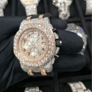 Montre Hip Hop Bling Diamant 2026 pour Homme, Luxe Argenté, Mécanique, Verre Saphir, Étanche, Tendance, Vente Flash - Product Image 3