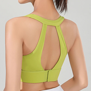 High Quality Lightweight Women's Sports <b>Bra</b> Breathable Crisscross <b>Straps</b> Medium Support Eco-Friendly Stylish Outdoor Front Logo - Product Image 2