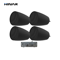Set Speaker Gantung HINAR 6.5 Inch dengan Amplifier N2 RCA Stereo Tweeter yang Dapat Diputar Tahan Cuaca untuk Musik Latar Belakang