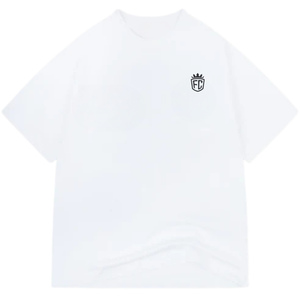 Camiseta de Algodón Oversize para Hombre, con Logotipo Minimalista en el Pecho, Estilo Urbano, Manga Corta, Casual, a la Moda, Fabricante OEM con Impresión Personalizada - Product Image 1