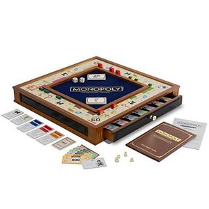 Plateau de jeu Monopoly en bois artisanal, de qualité supérieure, écologique, en stock, jeu familial pour anniversaire, mariage, fête - Product Image 2