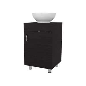 FM FURNITURE Mobile Bagno Integrato Loli con Lavabo e Rubinetto Colore Wengue - Product Image 6