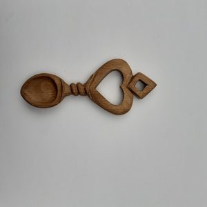 Cuchara de Té de Madera Natural Reutilizable, Cuchara Medidora de Café y Azúcar, Acabado Liso, Utensilio de Cocina - Product Image 1