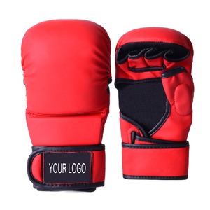 ถุงมือฝึกซ้อม MMA หนังแท้ระดับมืออาชีพ พร้อมที่รัดข้อมือ ป้องกันน้ำได้ - Product Image 1