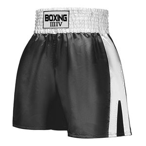 Top Trending Muay Thai Boxing <b>Trunks</b> Solid Colors Moisture Wicking <b>Men's</b> High Elastic Waist Boxing Shorts - Product Image 2