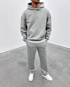 Chándal de 500GSM con hombros caídos para otoño/invierno, fabricante de sudaderas deportivas personalizadas. - Product Image 3