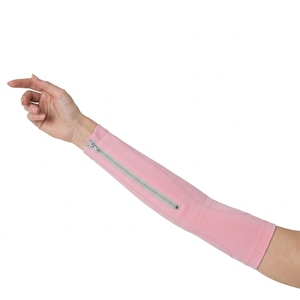 Manchon de protection solaire UPF50+ en polyester à manches longues pour homme, personnalisé OEM/ODM, imprimé sérigraphié, couleur unie, idéal pour le pickleball en été - Product Image 6