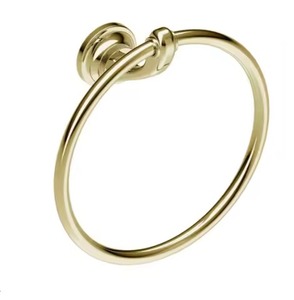 Vintage Style Metal Towel Ring Circular Wall Mounted Rust Resistant Bathroom Storage Single Tier Towel Holder For Home Hotel - Product Image 3