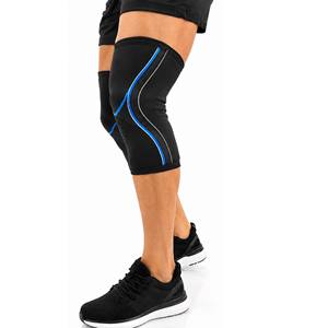 Manchons de genou souples en polyester robuste, antidérapants, à motif léopard, pour hommes, entraînement physique, respirants, sports de plein air - Product Image 5
