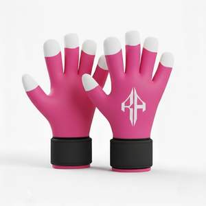 ถุงมือผู้รักษาประตูแบบ unisex วัสดุ PU ระบายอากาศได้ดี ป้องกันนิ้วและนิ้วโป้ง คุณภาพสูง สีตามสั่ง - Product Image 4