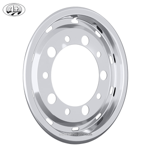 Pour Volvo/M-Benz/MAN/Iveco 22.5X11.75 Enjoliveur de roue avant en acier inoxydable - Product Image 1