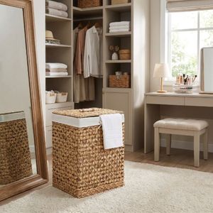 <b>Large</b> Size <b>Storage</b> <b>Baskets</b> with Lid and Fabric Liner Sustainable Fiber for Home Organization and Retail Store Factory Price - Product Image 6