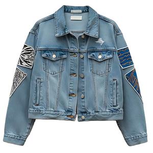 Blouson Trucker en Jean 100% Coton Personnalisé OEM Marque Privée Streetwear Brodé Boutonné Écologique pour Hommes Femmes Fournisseur en Gros - Product Image 4