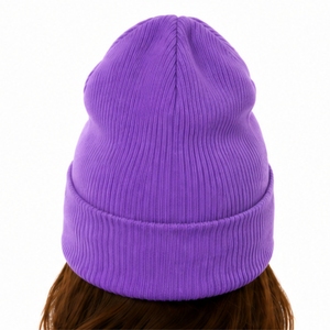 Unisex Ribbed Knit <b>Beanie</b> Cap Folded Cuff Winter Comfort Street Style Casual 100% <b>Wool</b> Breathable Waterproof High Quality - Product Image 6