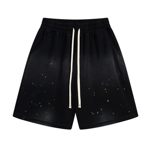 Pantalones Cortos Personalizados al Por Mayor, 380g, Estilo Urbano, Lavado Ácido, Vintage, con Logotipo Personalizado - Product Image 2