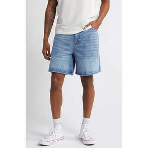 Shorts en jean décontractés écologiques OEM pour hommes, séchage rapide, respirants, confortables, pour la gym en été, conçus au Pakistan - Product Image 4