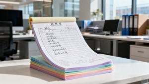 กระดาษคอมพิวเตอร์แบบต่อเนื่อง NCR สำหรับโรงงาน ผลิตตามสั่ง กระดาษคาร์บอนเลสเคลือบสองหน้า 2 ชั้น มีตัวเลือกหลายสี 55gsm 60gsm - Product Image 4