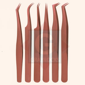 ชุดแหนบต่อขนตาพร้อมกล่องแม่เหล็กสวยงาม โลโก้สั่งทำได้ อุปกรณ์เสริมความงาม เครื่องมือติดขนตา - Product Image 1