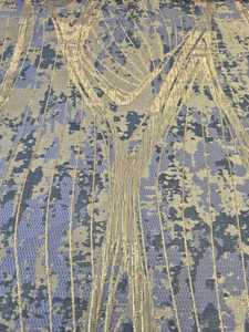 Tela Jacquard de poliéster de brillo ultra suave turco 100% poliéster para prendas de hilo especial de brocado metálico elegante para niñas - Product Image 5