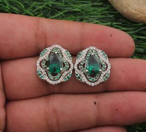 Pendientes de Plata de Ley 925 con Lazo, Bañados en Plata, con Cuentas de Lazo Delicadas, Brillantes, con Circonitas Cúbicas, Lujosos, Románticos, Estilo Coquette, para Boda - Product Image 2