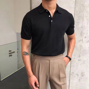 Chemise de golf décontractée élégante pour homme, en coton pur respirant 180g, personnalisable OEM, haut de gamme, doux et tendance - Product Image 2