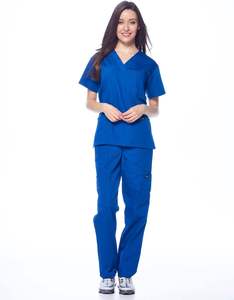 High Quality Unisex Medical Scrubs <b>Set</b> All-Season Hospital Uniforms with Custom Logo Jogger Pants and Top for <b>Doctors</b> Nurses - Product Image 3