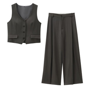 Chaleco Casual de Moda con Cuello Redondo y Botones, Chaleco para Mujer, Cortavientos, Transpirable, Sin Mangas, con Bolsillos con Solapa, Estilo Puffer - Product Image 6