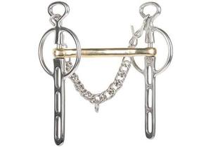 Mors de cheval en acier inoxydable avec bouche torsadée et design à maillons de chaîne pour l'équitation, mors en argent allemand - Product Image 6