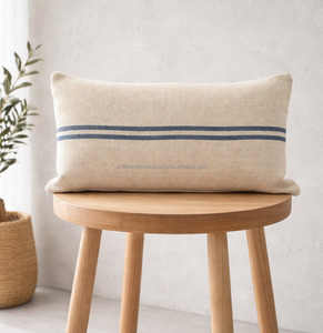 Elegant White Woven <b>Throw</b> Pillow <b>Cover</b> Farmhouse Decorative <b>Sofa</b> Chair Indoor Pillow Slip <b>Covers</b> for Home Interior Indian Expor - Product Image 6