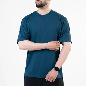 Camisetas de Hombre con Logotipo Personalizado en la Parte Delantera, 100% Algodón, Sólidas, Casuales, Corte Regular, Manga Corta, Transpirables, de Secado Rápido, Camisetas Lisas - Product Image 2