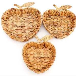 Bandeja de Servicio de Jacinto de Agua Natural Hecha a Mano, Ecológica, Multifuncional, Color y Forma Personalizables, Alta Calidad, Venta al Por Mayor - Product Image 5