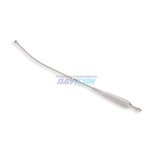 เครื่องมือดูด - ท่อโค้ง 5 มม., ด้ามจับแบบ Yankauer, ความยาวใช้งาน 8.75 นิ้ว (22 ซม.), สแตนเลสสตีล, ความยาวรวม 14.25 นิ้ว (36 ซม.) - Product Image 2