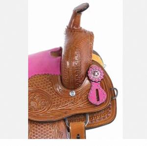 Selle de cheval western réglable avec arceau en cuir et plastique, siège confortable pour cavaliers professionnels, prix pour quantité en gros - Product Image 5