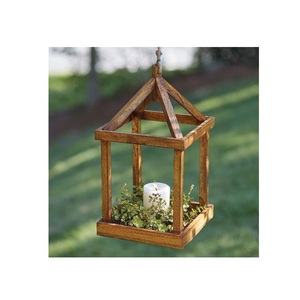 Farol de Madera Premium, Pieza Decorativa para Sala de Estar, Chimenea, Decoración de Bodas y Estilo Diario del Hogar - Product Image 4