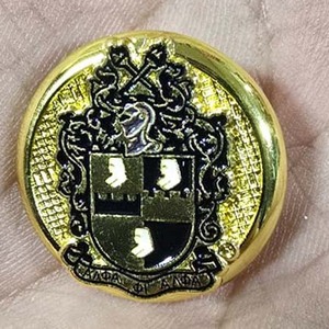 Alpha Phi Aplha Metal Cloth Covered Component DIY Handmade Aluminum Bottom Buckle <b>Buttons</b> Blazers Headwear Jewellery Accessories - Product Image 3