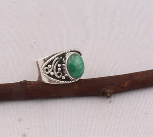 Wholesale Vintage Green Jade <b>Ring</b> 925 Sterling <b>Silver</b> Oval Jade Cabochon <b>Ring</b> B2B Jewelry Supplier Handmade Green Stone <b>Ring</b> <b>Man</b> - Product Image 5