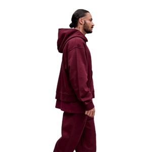 Haute qualité unisexe hiver sweats à capuche luxe éponge français brodé 100% coton personnalisé surdimensionné sweat à capuche vierge - Product Image 3