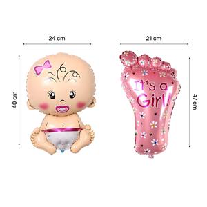 Kit de Décoration Bienvenue Princesse Bébé Fille Thème Rose avec 44 Pièces, Ensemble de Ballons et Guirlande en Aluminium pour Baby Shower et Fête de Bienvenue Nouveau-né - Product Image 4