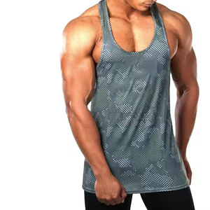 <b>Men</b>’s <b>Stringer</b> Tank Top | Fitness Gym <b>Vest</b> | Lightweight Breathable Summer Wear | Bulk Manufacturer - Product Image 2