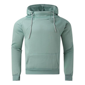 Sweat-shirt à capuche sans cordon pour homme, personnalisable avec logo, en coton épais, coupe oversize, vierge, style streetwear décontracté pour le quotidien 2026 - Product Image 1