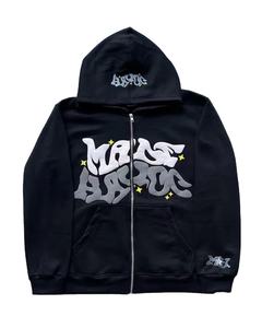 Sweats à capuche unisexe en coton épais avec logo personnalisé sweat à capuche avec impression bouffante sweat à capuche thermique surdimensionné personnalisé pour hommes décontracté - Product Image 3