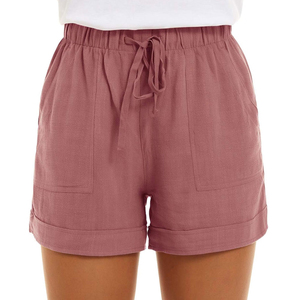 Hot Selling High Waist Women Casual Summer Shorts Wholesale Cheap Women's Casual Shorts Custom Made Lightweight Shorts For Women - Product Image 4
