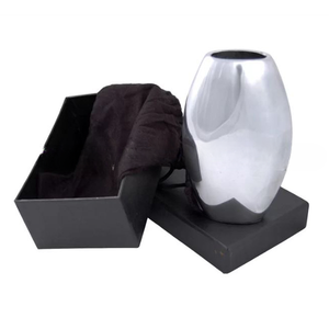 Shiny Polished Decorative Flower <b>Vase</b> Aluminum Metal Home Decor Bed Living Room Office Wedding Table Item <b>Vase</b> - Product Image 1