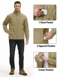 Chaquetas Softshell para Hombre al por Mayor, de Uso en Exteriores, a Bajo Precio, Personalizables, con Capucha, Transpirables, para Invierno, Estilo Urbano - Product Image 2