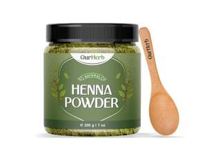 Poudre de Henné Pure et Naturelle (Lawsonia Inermis) Enrichie en Herbes Précieuses pour une Coloration Naturelle des Cheveux, Stimulateur de Croissance - Product Image 1